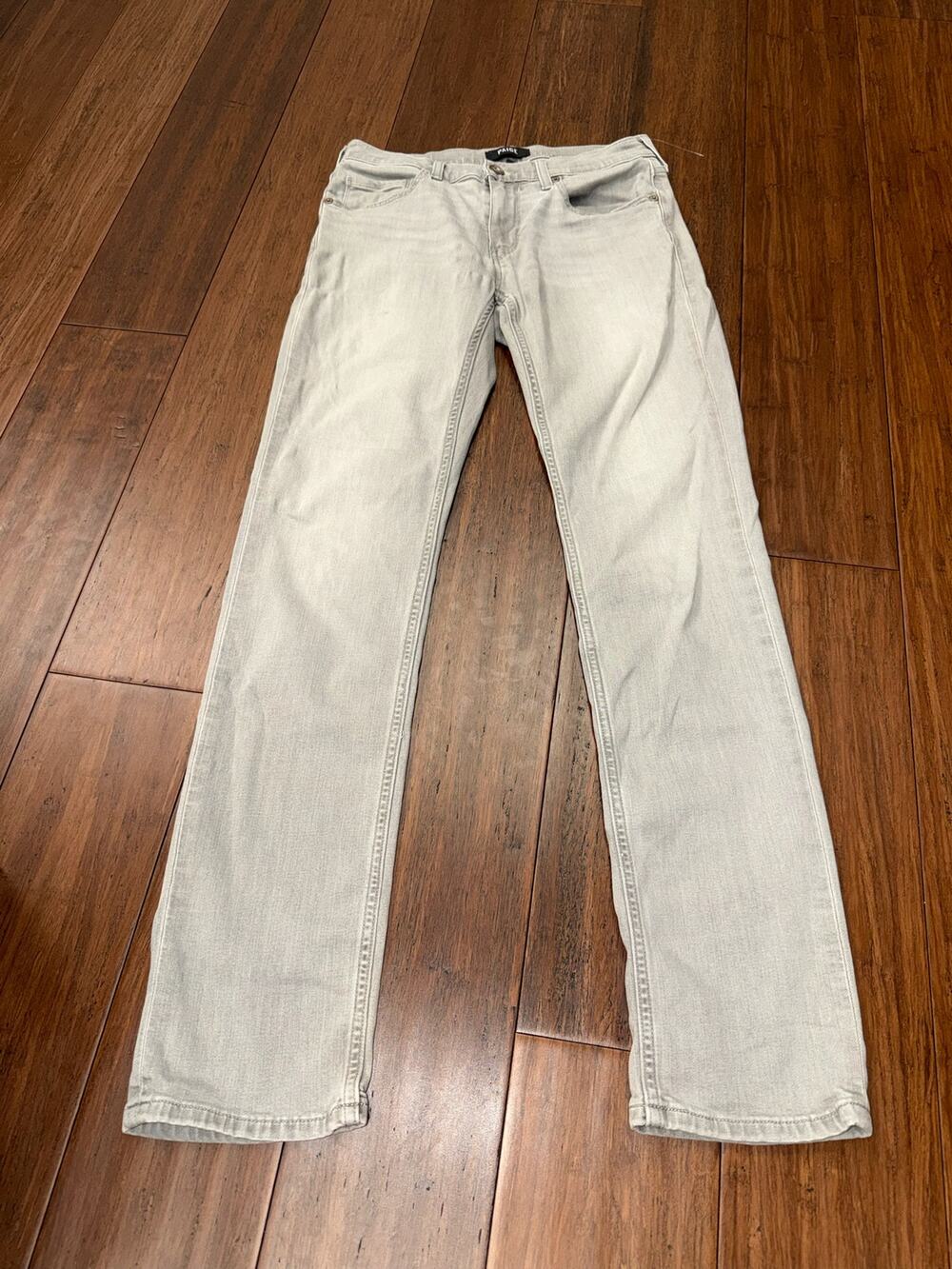 PAIGE graystone wash straight-leg Jeans 28